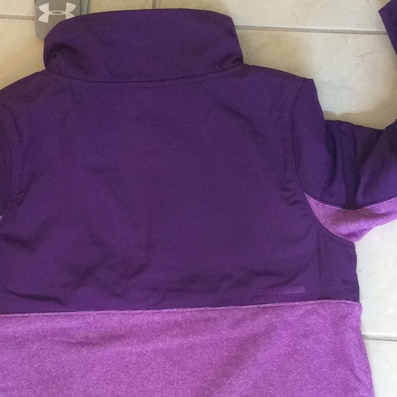 UNDERARMOUR GIRLS PHENOM FLEECE 1/2 SNAP JACKET - Picture 6 of 6